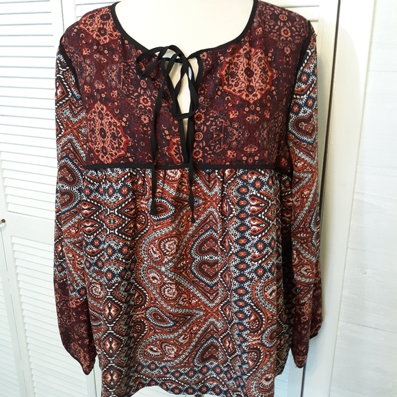 Sanctuary Tops - Sanctuary tribal boho tunic top sz medium